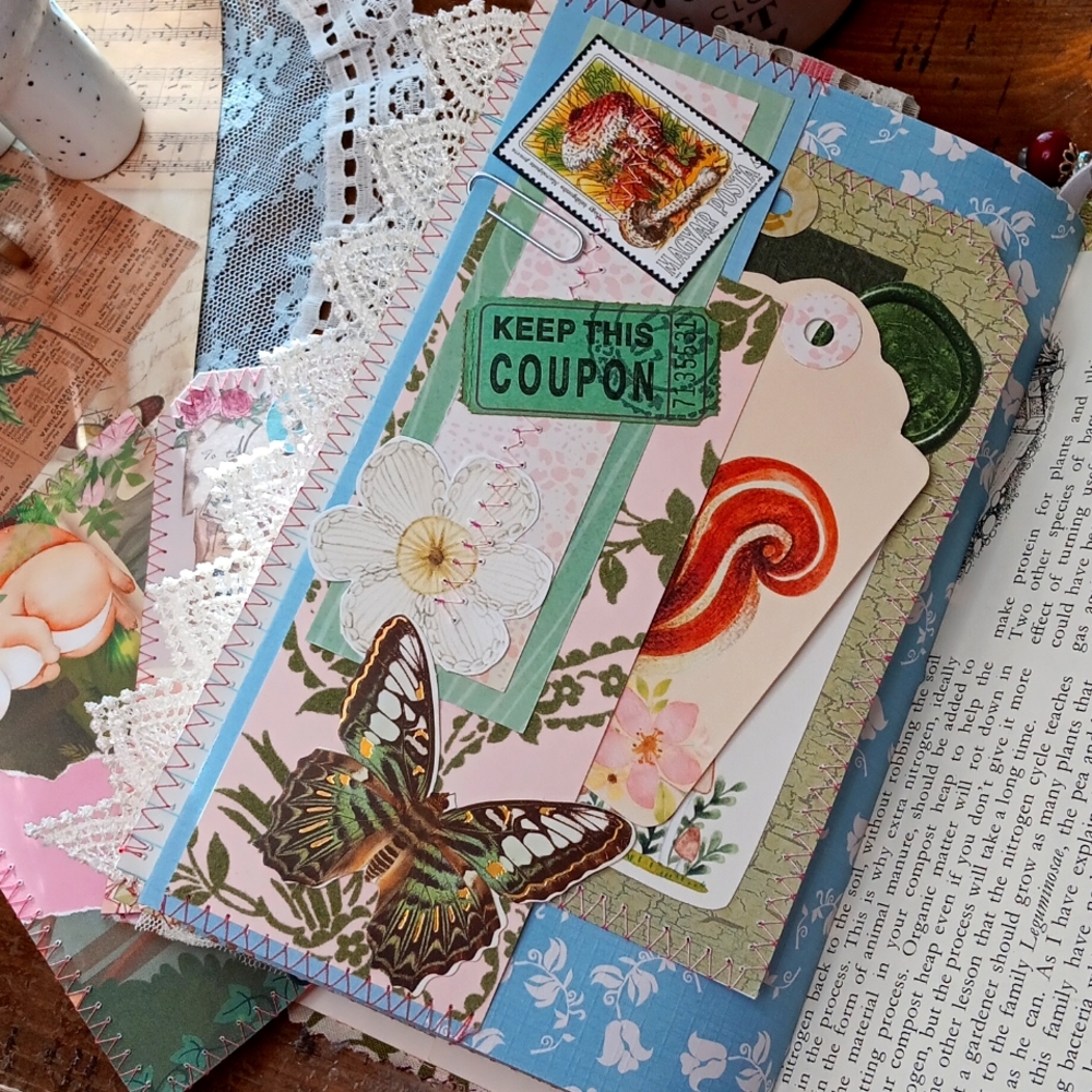 Boho Whimsical Forest Soft Cover Handmade Journal - Picture 14 of 15